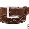 Buckaroo Brown Italian Suede Leather Belt