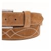 Buckaroo-Caramel-Italian-Suede-Leather-Belt-Made-in-U.S