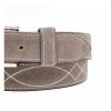 Buckaroo Gray Italian Suede Leather Belt