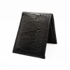 black-ostrich-leg-bifold-leather-wallet