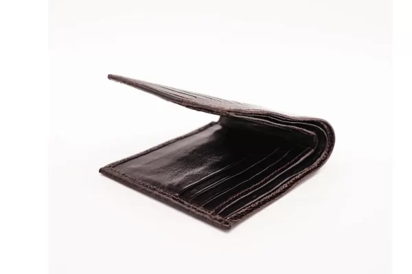 brown-ostrich-leg-bifold-leather-wallet