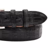 AAA ULTRA black american alligator leather belt