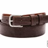 Brown Tapered Lizard leather Belt