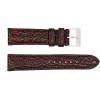 Handmade Genuine Black Cherry Shark Leather Watch Strap