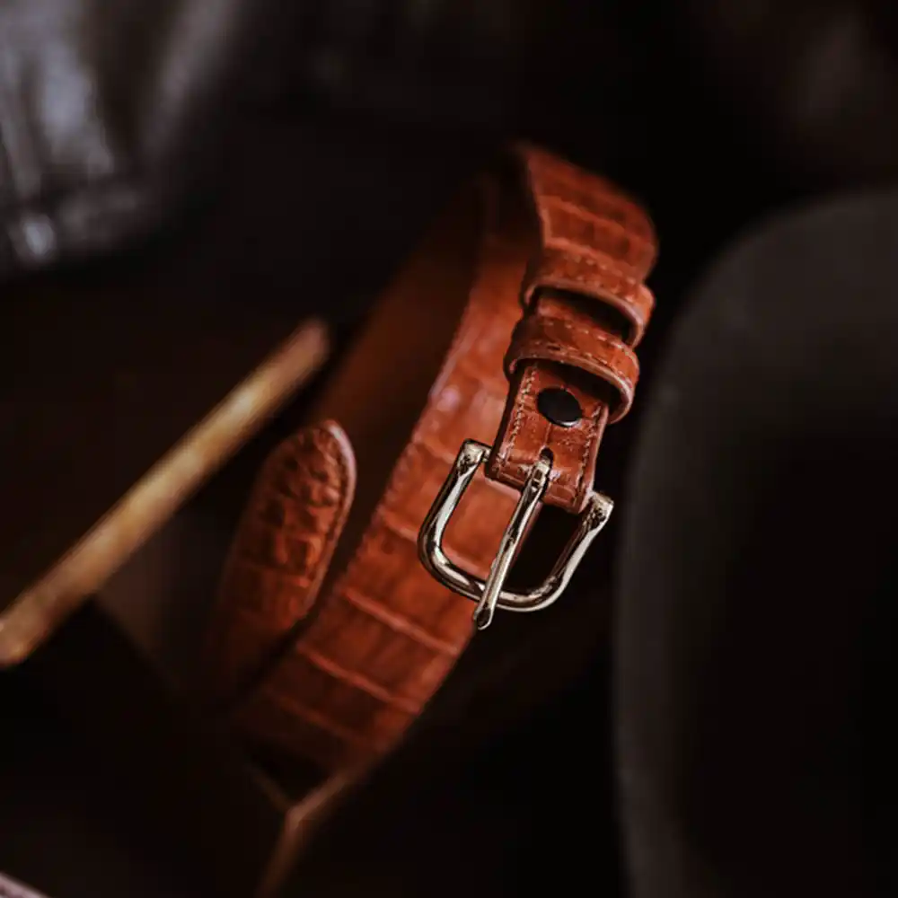 tapered custom exotic leather handmade