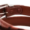 Cognac "The Taylor" Full Quill Ostrich Leather Belt