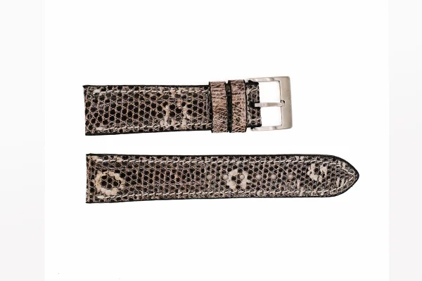 Natural Ring Lizard Leather Watch Strap