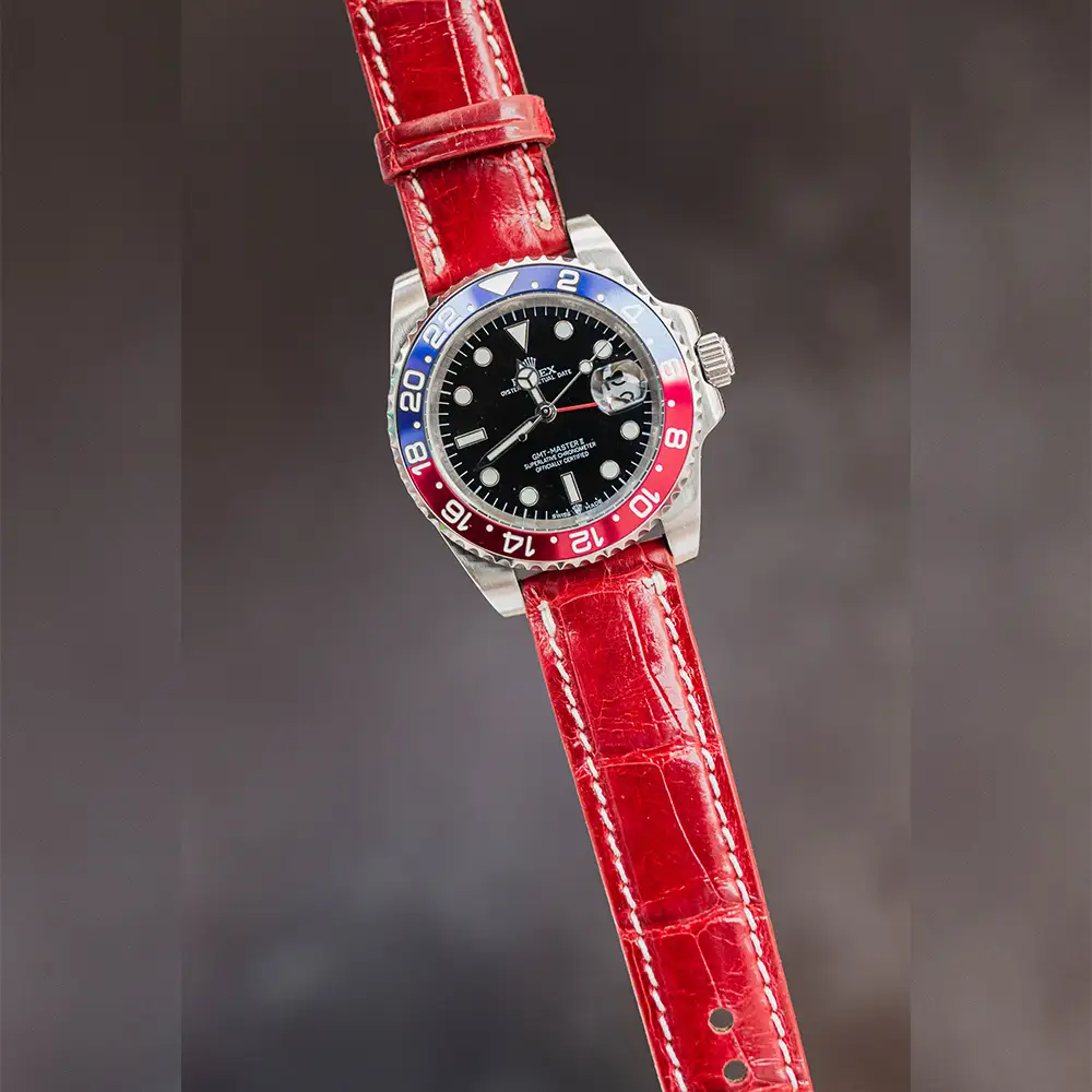 alligator 1 watch strap copy | Artifex Leather Works