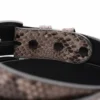 Gray Python Belt with black buckle a