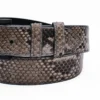 Gray Python Belt with black buckle a