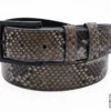 Gray Python Belt with black buckle a