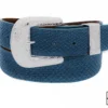 Taylor Washed Blue Python Small Scales Belt a