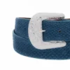 Taylor Washed Blue Python Small Scales Belt a