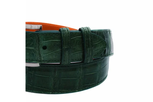 Ultra Green American Alligator Belt